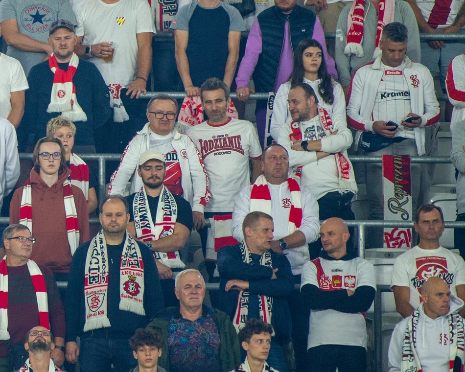 Kibice na meczu ŁKS Łódź z Wisłą Kraków!