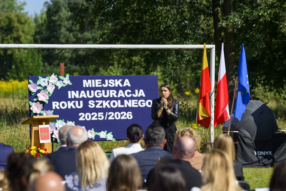 Rozpoczęcie roku szkolnego w Szkole Podstawowej nr 61 w Łodzi. Była niespodzianka