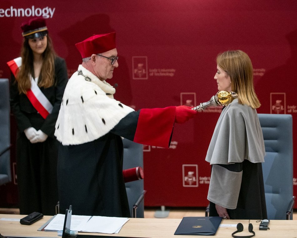 Roberta Metsola uhonorowana doktoratem honoris causa Politechniki Łódzkiej
