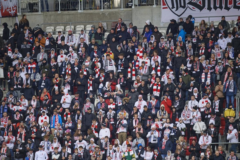 Kibice na meczu ŁKS Łódź - Chojniczanka Chojnice