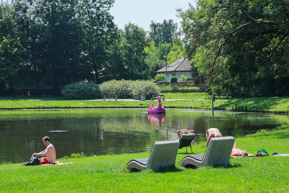 Łódź. Park na Młynku w Łodzi