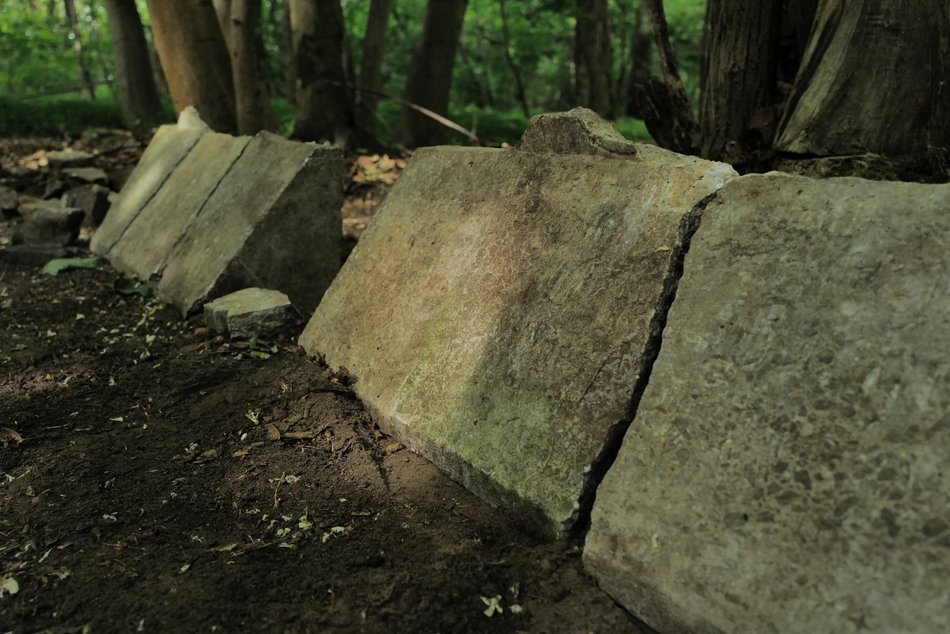 Łódź. Ludzkie kości i nagrobki w Parku Zbójnickim w Łodzi. Niezwykłe odkrycia archeologów z UŁ