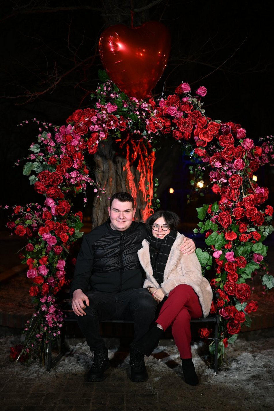 Łódź. Walentynki w Pasażu Rubinsteina w Łodzi. Aż czuć miłość w powietrzu!