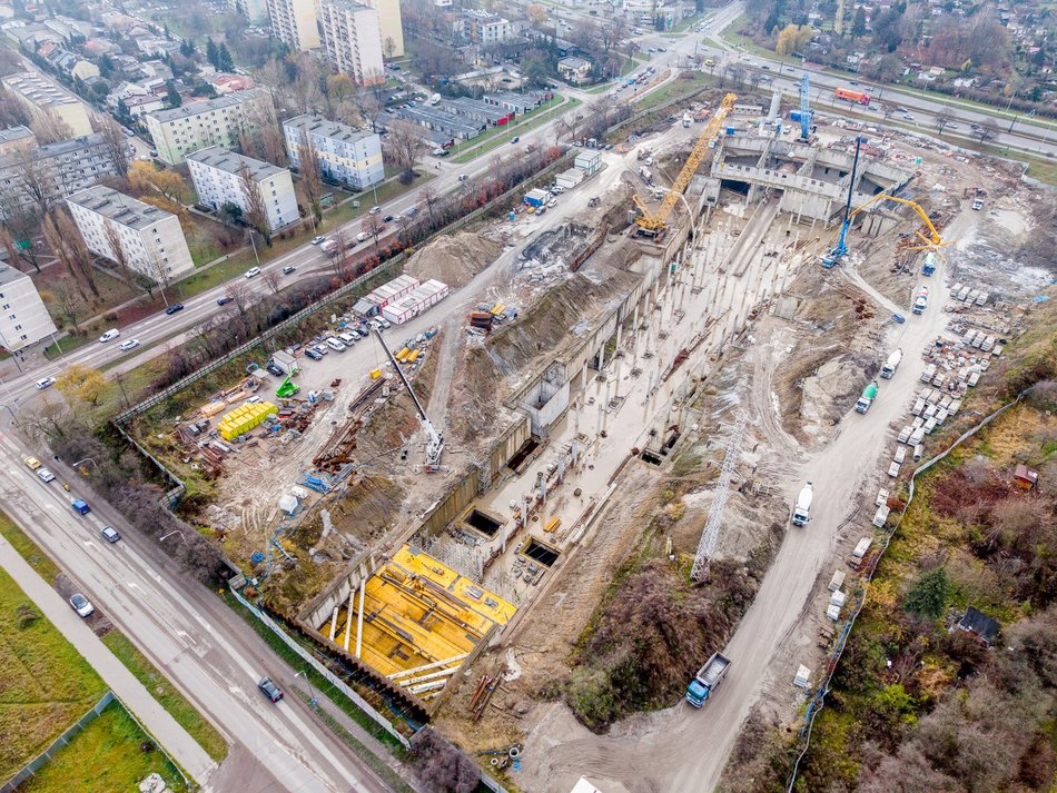 Tunel pod Łodzią. Budowa stacji Łódź Koziny nie zwalnia tempa