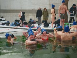 Łódź. Miłośnicy zimnych kąpieli w Orientarium Zoo Łódź