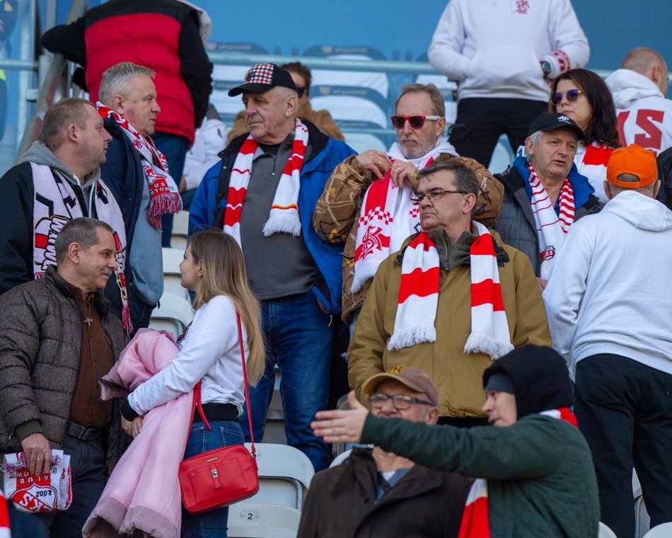 Kibice podczas meczu ŁKS Łódź - Puszcza Niepołomice