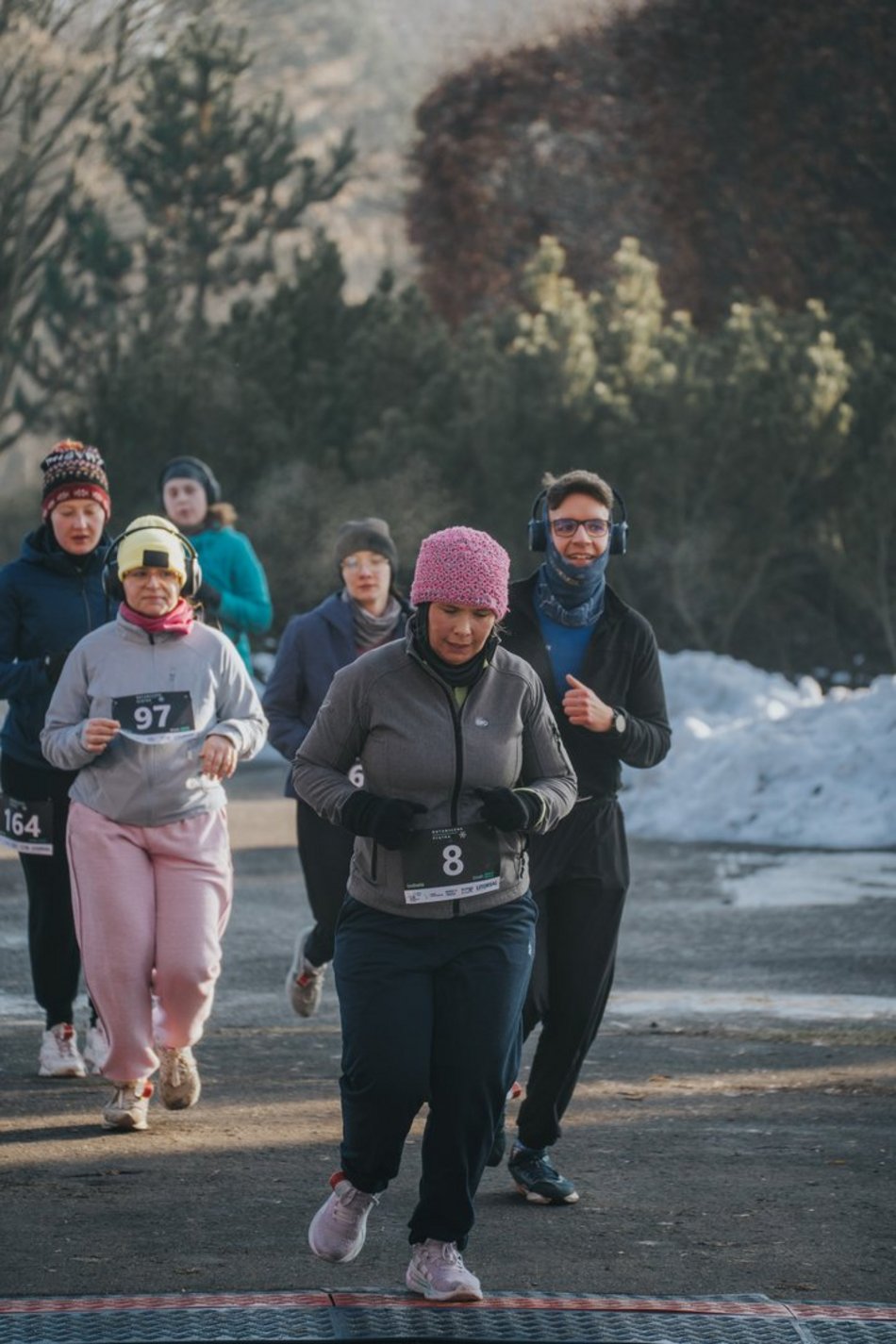Botaniczna Piątka w Ogrodzie Botanicznym w Łodzi. Galeria z mroźnego biegu