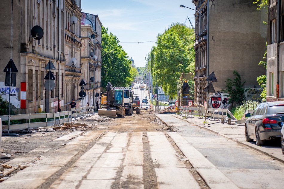 Łódź. Remont Franciszkańskiej w Łodzi