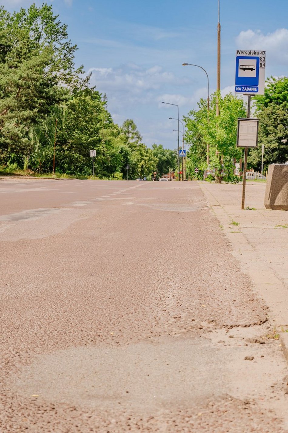 Łódź. Ulica Wersalska w Łodzi przed remontem