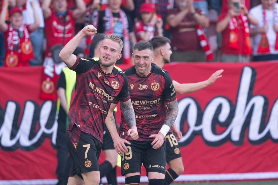 Łódź. Piłkarze Widzewa Łódź
