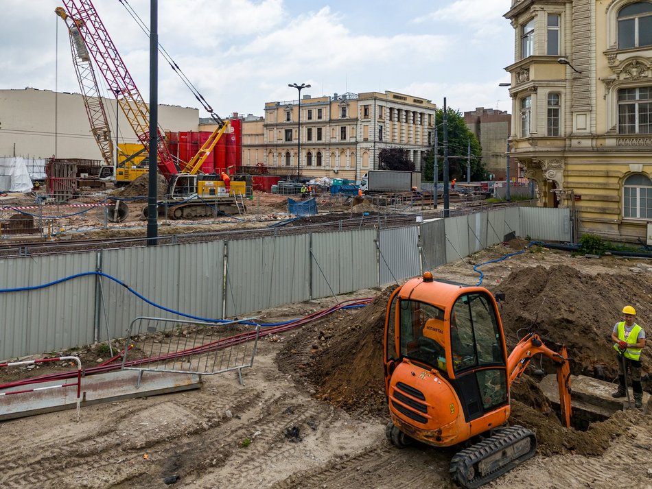 Tunel pod Łodzią. Budowa stacji Łódź Śródmieście