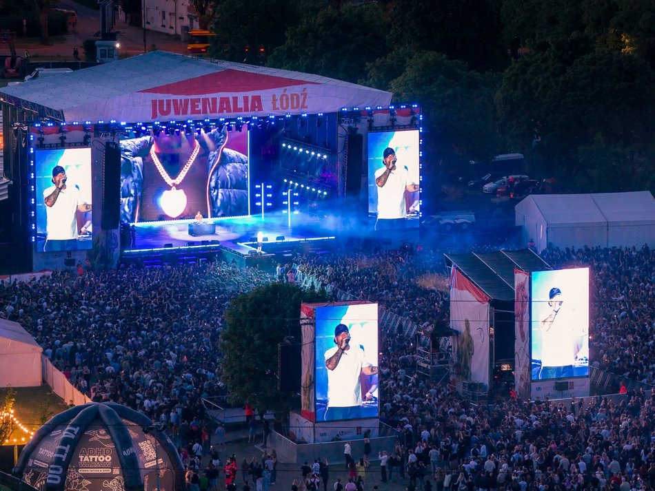 Łódź. Sentino na Juwenaliach 2026 w Łodzi. Król Malagi rozbujał tłum pod sceną!