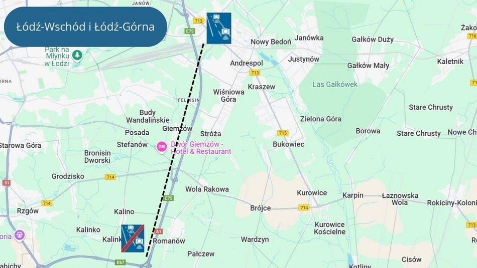 Łódź. Nowe odcinkowe pomiary prędkości na autostradzie A1