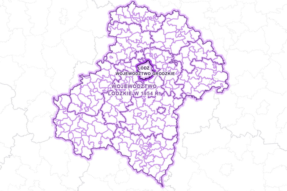 Łódź. Granice administracyjne łódzkiego na przestrzeni lat. W 1919 roku było bliżej nad Bałtyk!