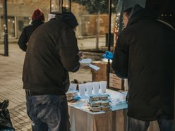 Łódź. Namiot Pełen Wsparcia w Pasażu Schillera