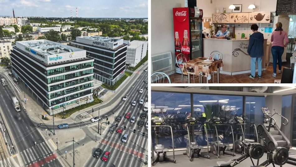 Łódź. Restauracje, siłownia, pilates przy skrzyżowaniu marszałków