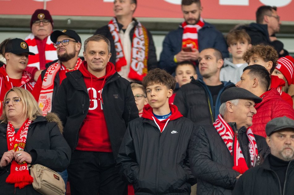 Kibice na meczu Widzewa Łódź z Zagłębiem Lubin. Byłeś/aś? Odszukaj się w galerii