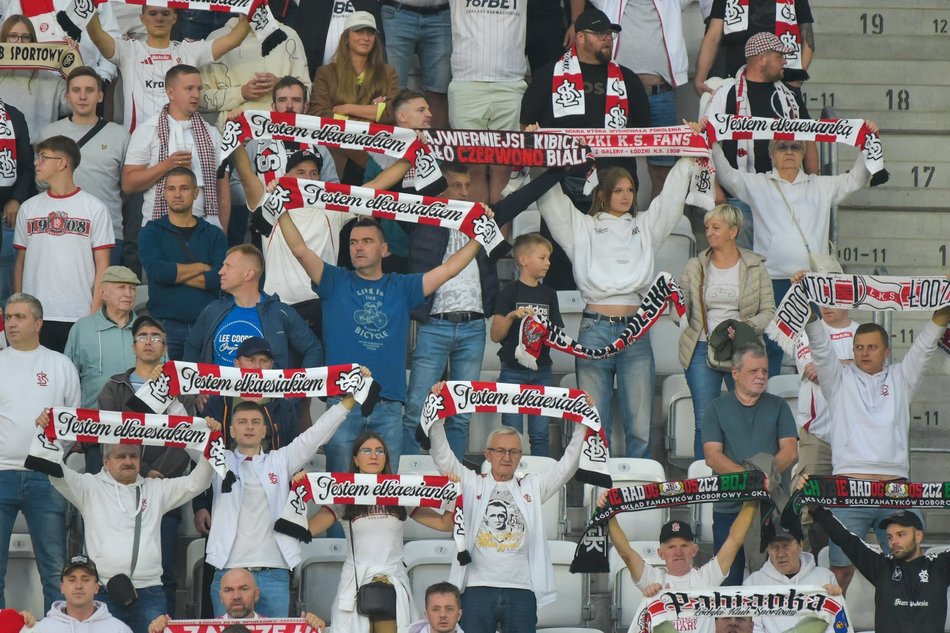 Kibice na meczu ŁKS Łódź z Polonią Bytom. Byłeś/aś tam? Odszukaj się w galerii!