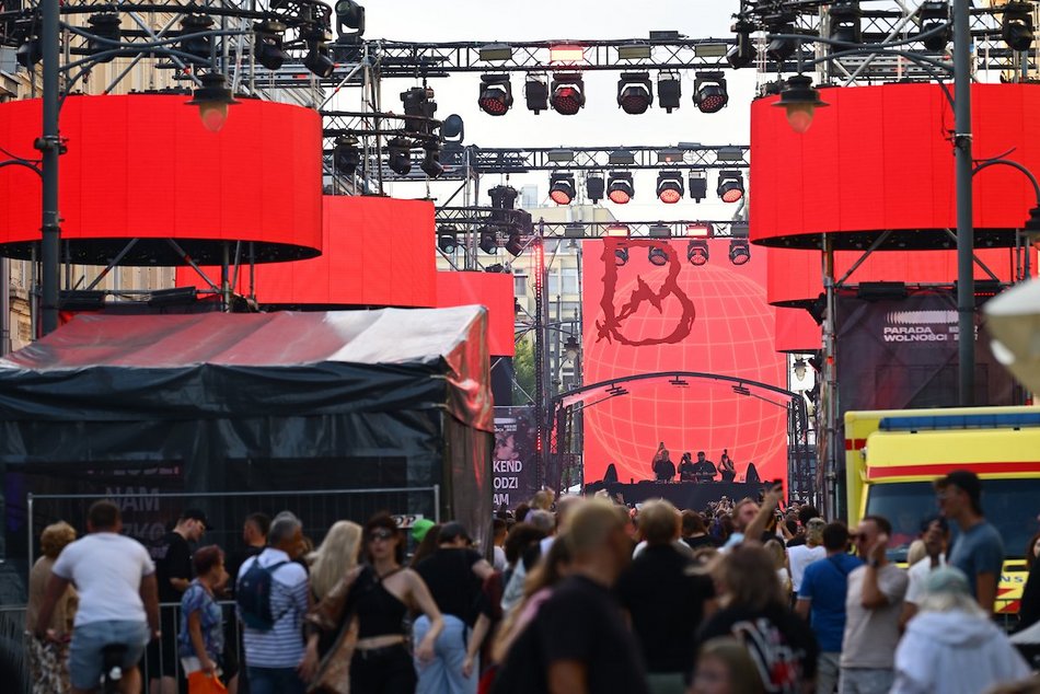 Łódź. Parada Wolności 2025 w Łodzi. Największy klub muzyczny pod gołym niebem