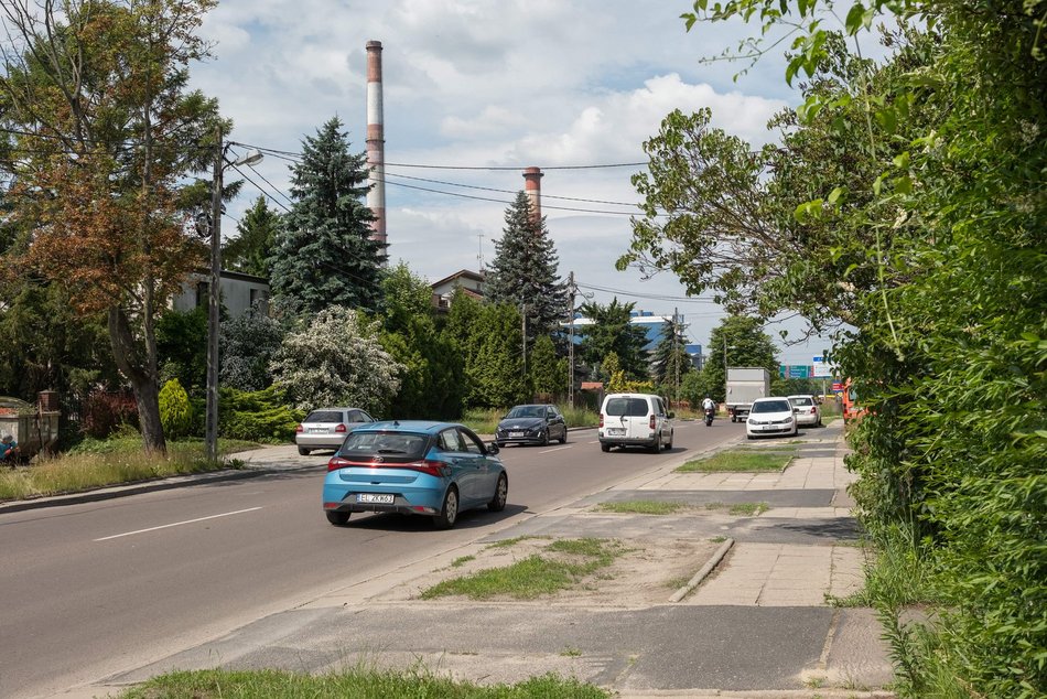 Łódź. Ulica Pojezierska w Łodzi przed remontem
