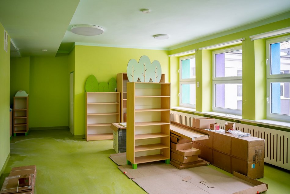 Łódź. Remonty żłobków na Karolewie i Teofilowie w Łodzi. Kolorowe pokoje, nowa kuchnia i więcej