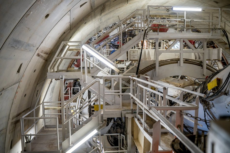 Tunel średnicowy pod Łodzią. Tarcza Katarzyna gotowa do drążenia