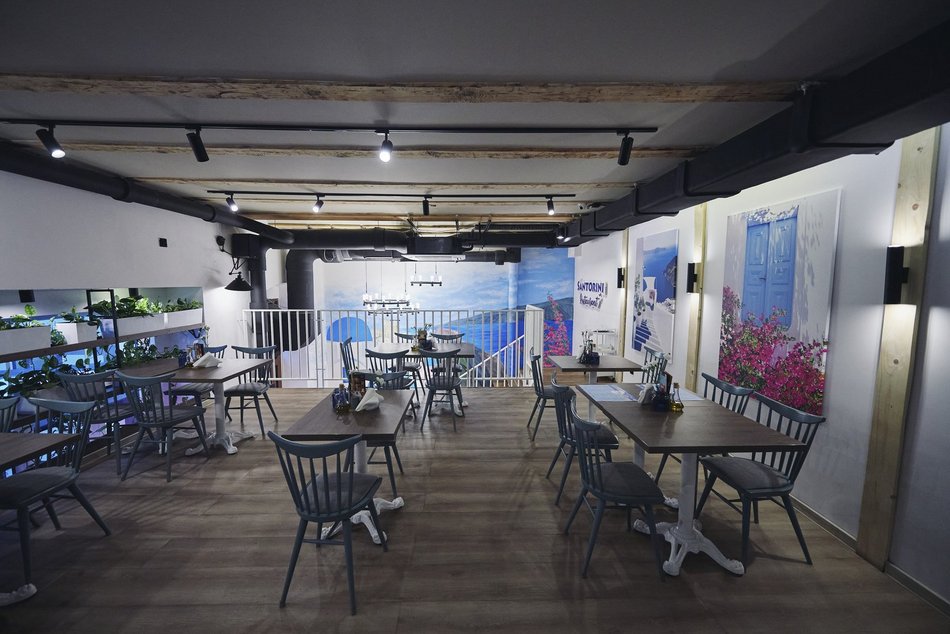 Santorini - restauracja z kuchnią grecką przy ul. Piotrkowskiej 37