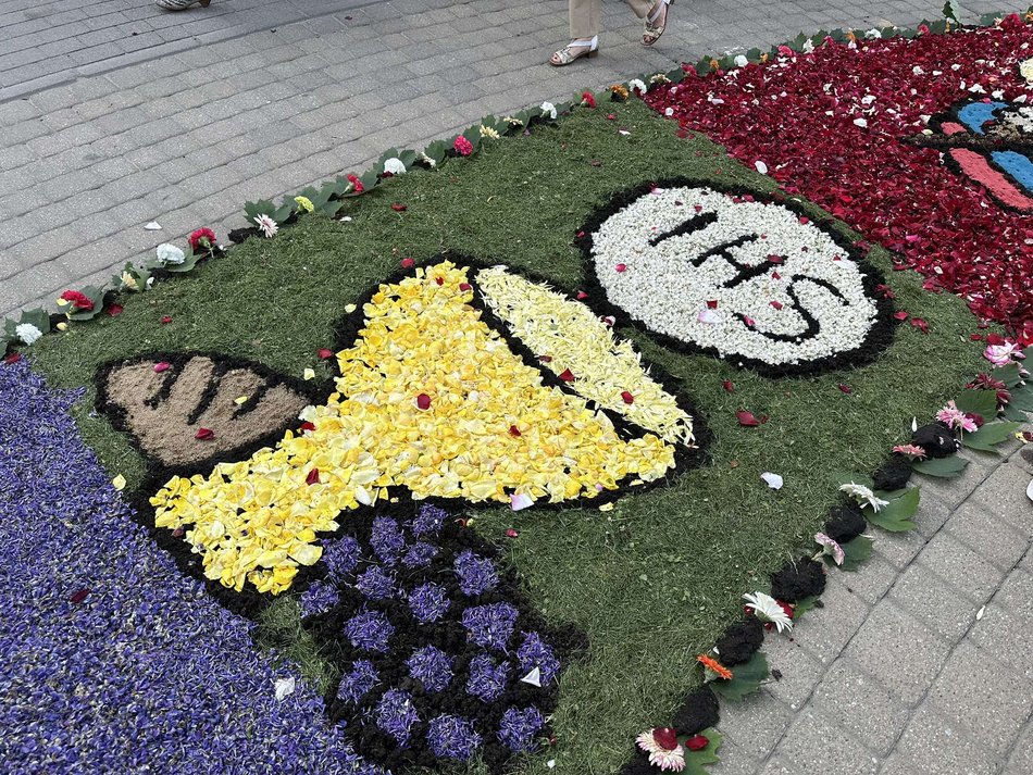 Łódź. Boże Ciało w Łódzkiem. Kwiatowe dywany w Spycimierzu