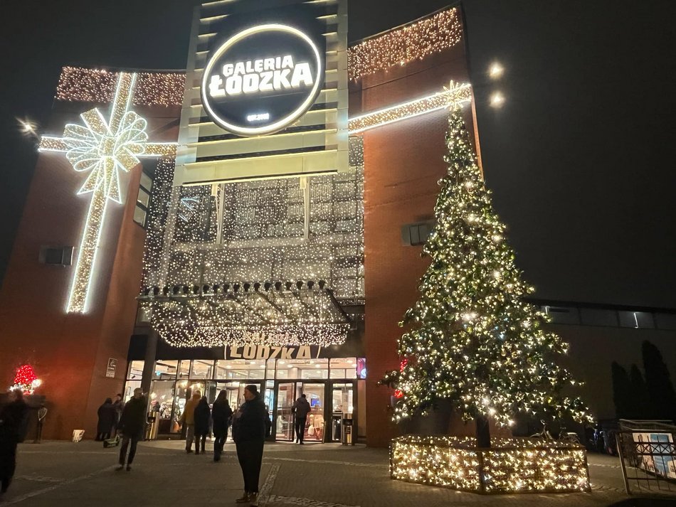 Choinka przed Galerią Łódzką 