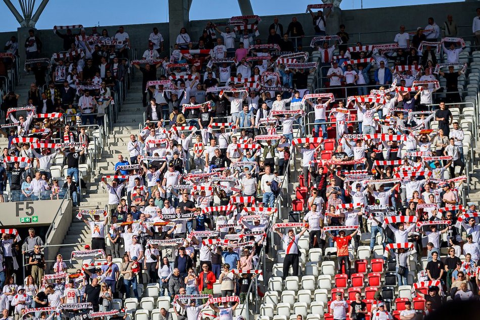 Łódź. Kibice na meczu ŁKS Łódź ze Zniczem Pruszków. Byłeś? Odszukaj się w galerii