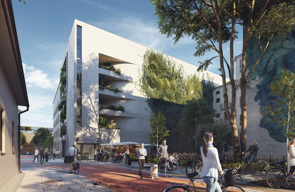 Budynek Fern w OFF Piotrkowska - wizualizacja