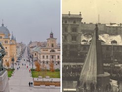 Łódź. pomnik Tadeusza Kościuszki na placu Wolności w Łodzi