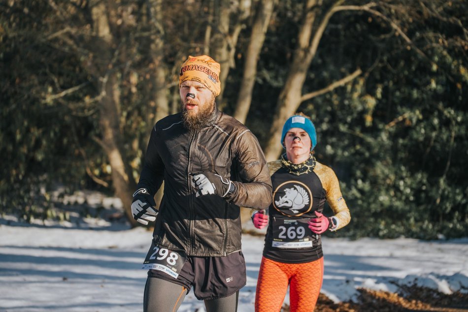 Botaniczna Piątka w Ogrodzie Botanicznym w Łodzi. Galeria z mroźnego biegu