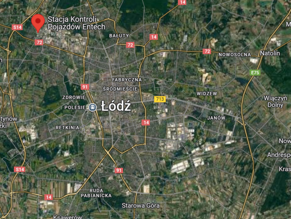 Łódź. Stacja Kontroli Pojazdów Entech
