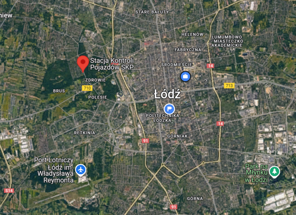 Łódź. Stacja Kontroli Pojazdów SKP