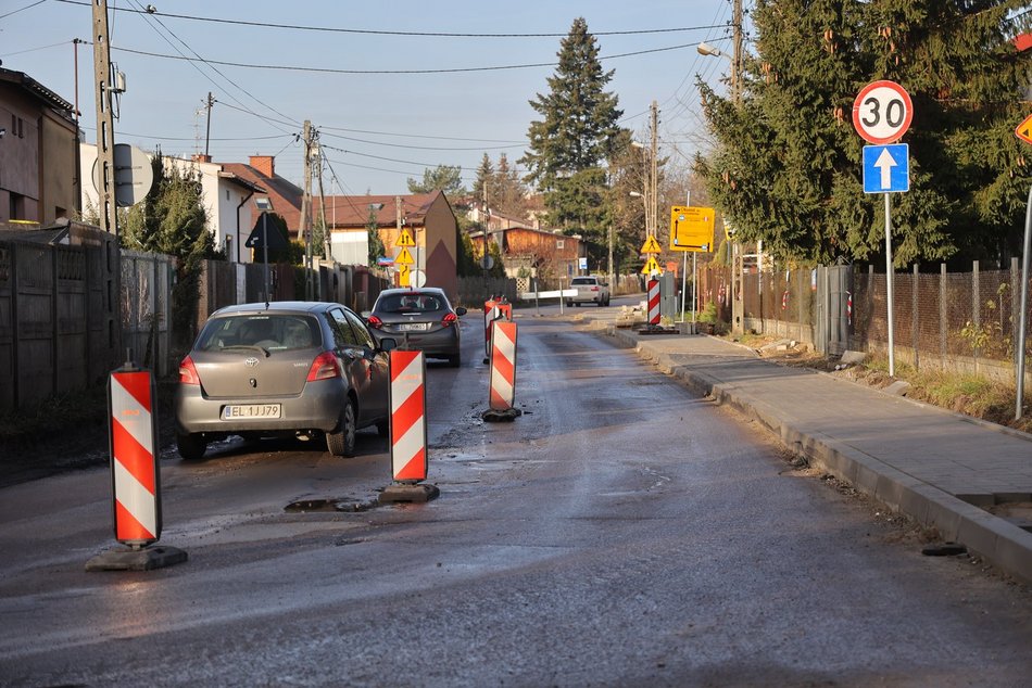 Remont na Młynku w Łodzi postępuje. Zobacz efekty pracy drogowców