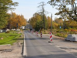 widok na roboty drogowe na ulicy Aleksandrowskiej