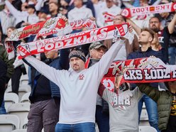 Kibice na meczu ŁKS Łódź - Arka Gdynia