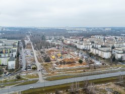 Łódź. Aquapark Widzew w Łodzi - plac budowy