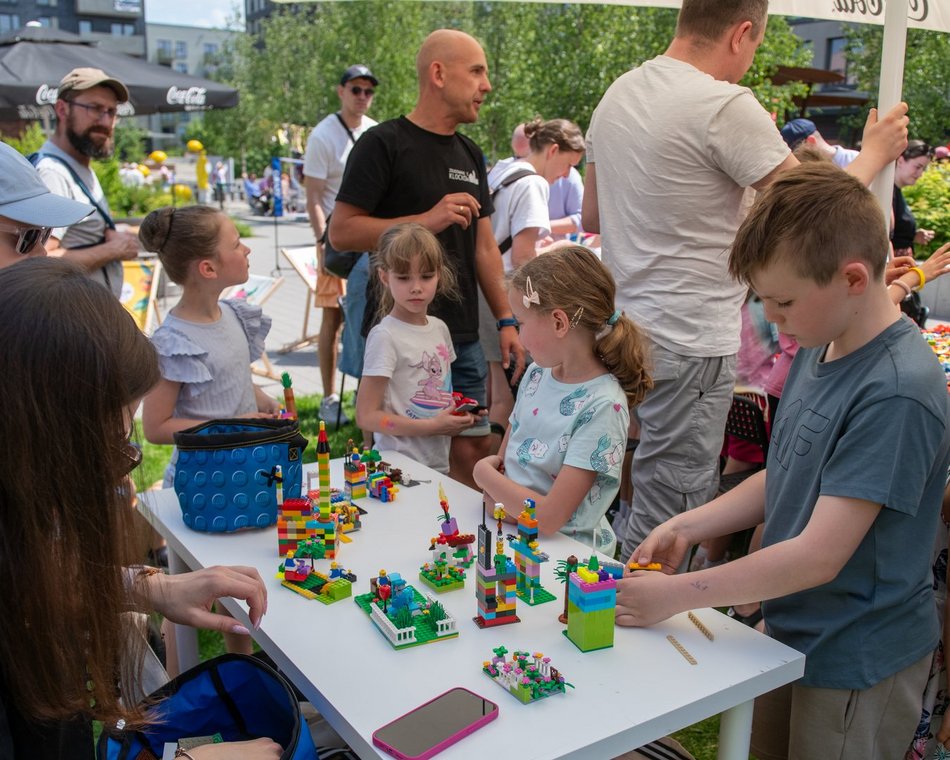 Łódź. Dzień Dziecka w Fuzji Łódź. Strefa klocków, tory przeszkód i konkursy