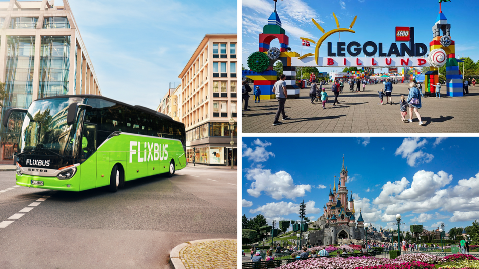 Łódź. Flixbus z Łodzi do największych parków rozrywki w Europie! Disneyland, Legoland, Gardaland i więcej