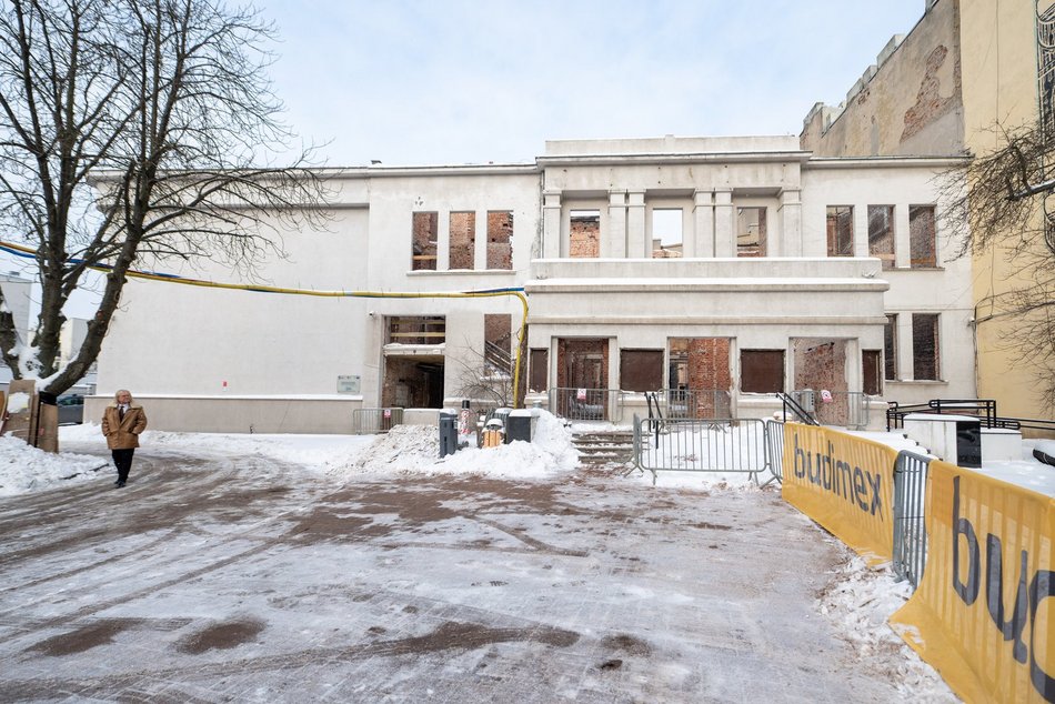 Łódź. Teatru Powszechnego w Łodzi w trakcie przebudowy