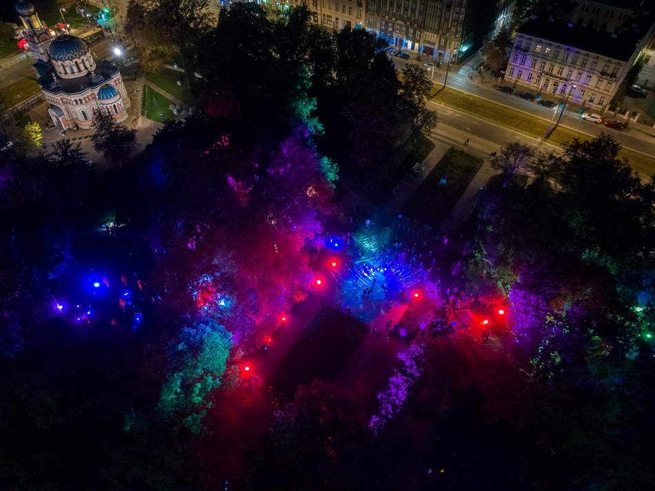 festiwal światła w Łodzi