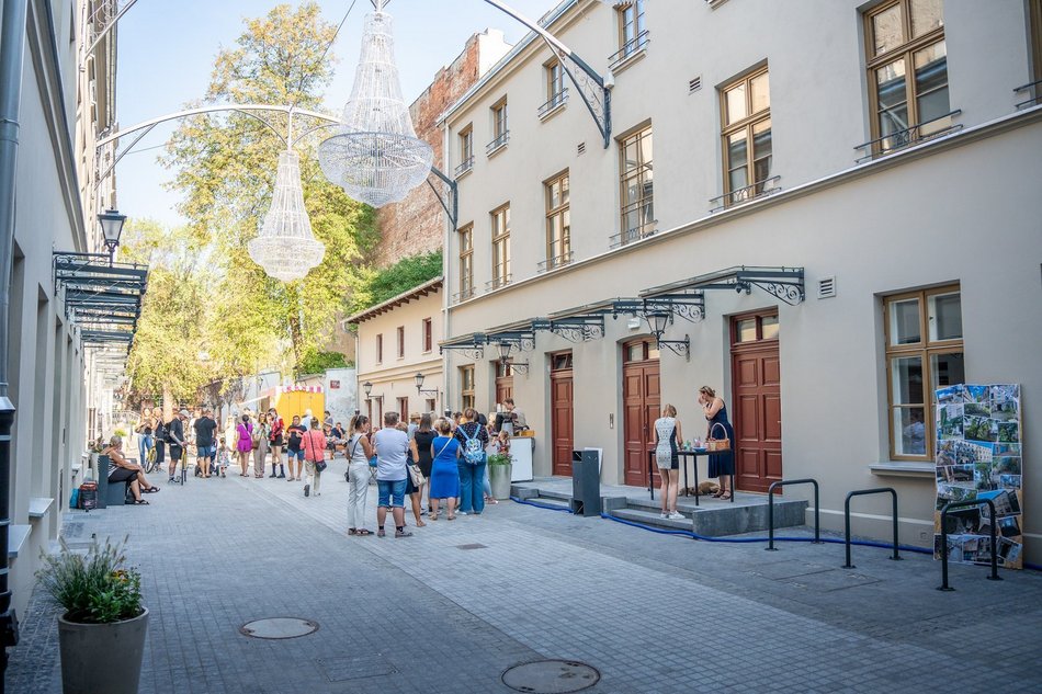 Otwarcie podwórka przy Piotrkowskiej 118