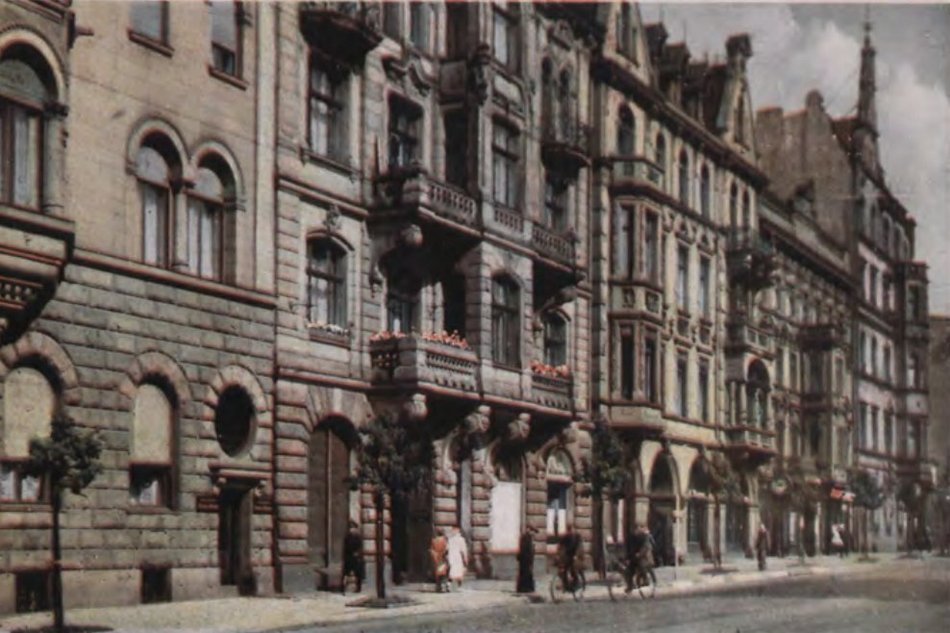 Piotrkowska z czasów II wojny światowej archiwalne zdjęcia