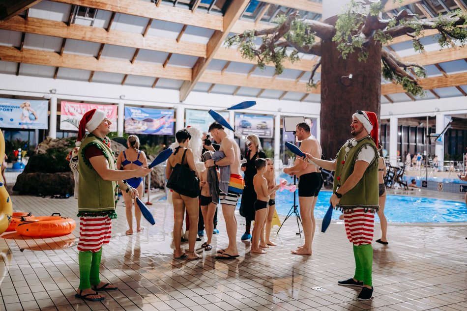 Aquapark Fala opanowały Mikołaje