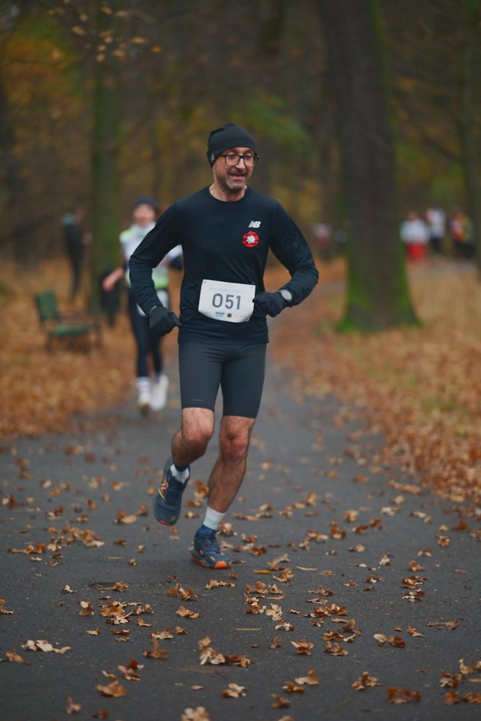 Łódź. Bieg Niepodległości w parku Julianowskim