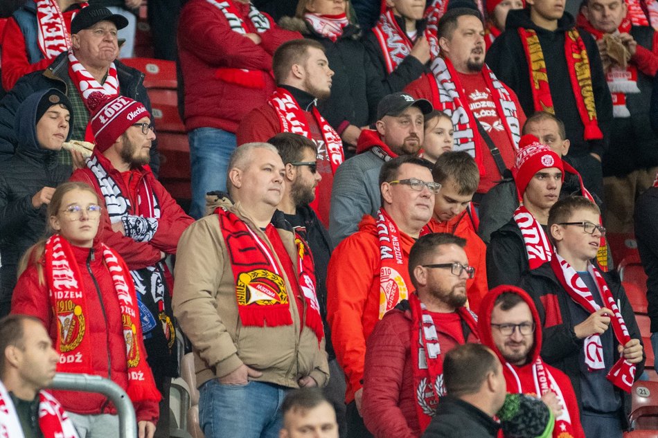 Kibice na meczu Widzewa Łódź z Zagłębiem Lubin. Byłeś/aś? Odszukaj się w galerii