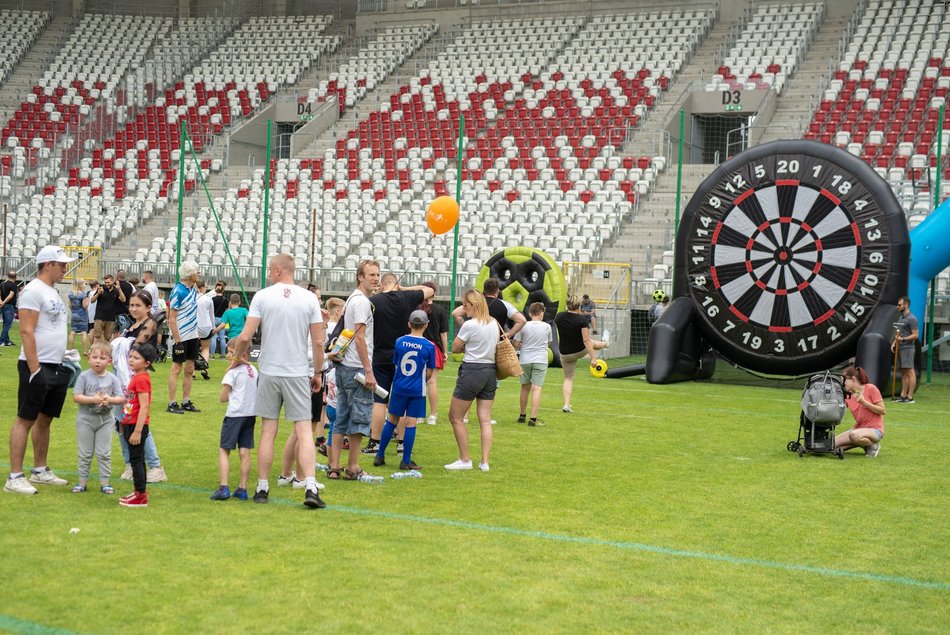 Piknik sportowy na stadionie ŁKS