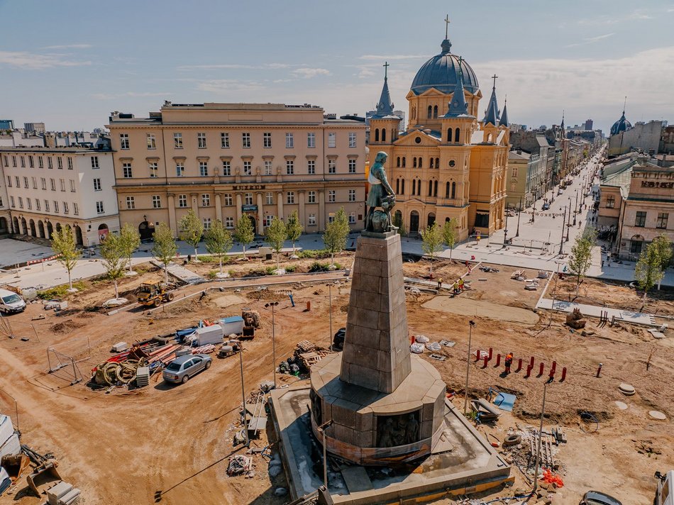 Plac Wolności w remoncie